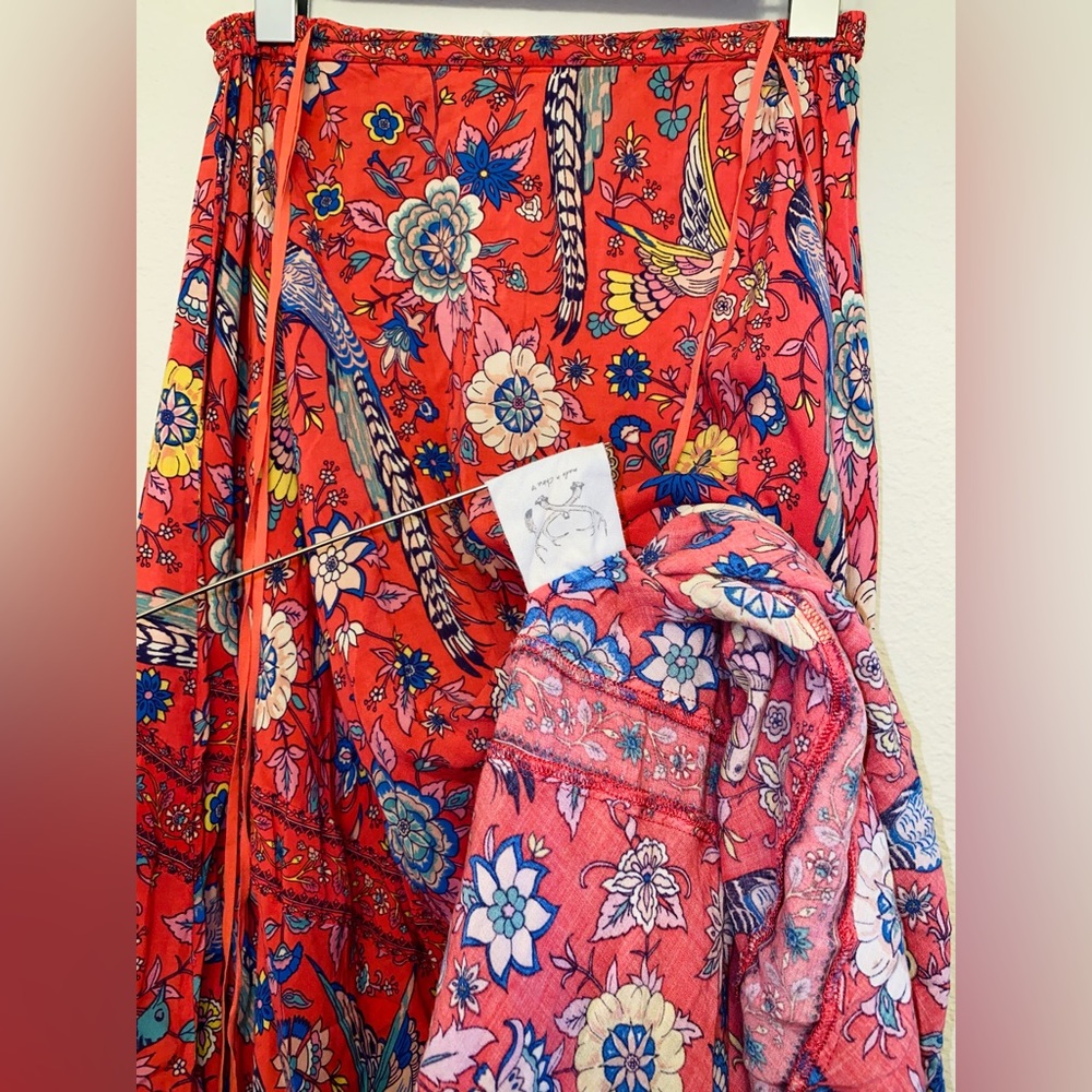 Spell Lovebird Half Moon Maxi Skirt - Picture 4 of 7